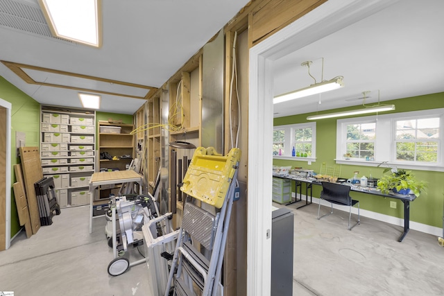 1 Redcliffe Rd, Greenville, SC 29615 - misc room featuring concrete floors and a desk