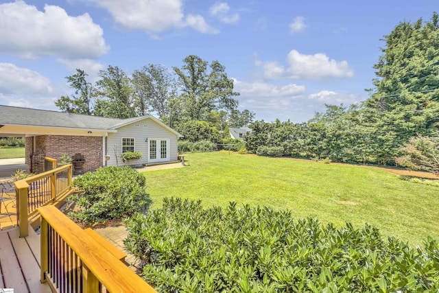 1 Redcliffe Rd, Greenville, SC 29615 - view of green lawn featuring french doors