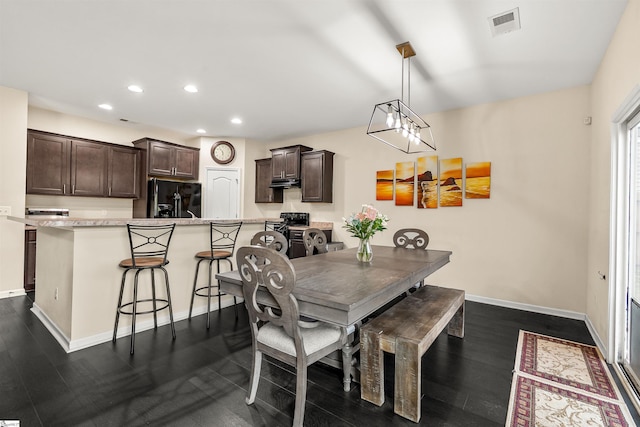 144 Caledonia Dr, Easley, SC 29642 - dining room featuring recessed lighting and dark wood-style floors