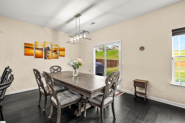 144 Caledonia Dr, Easley, SC 29642 - dining space with dark wood-type flooring