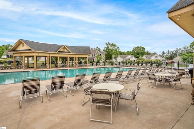 144 Caledonia Dr, Easley, SC 29642 - community pool featuring a patio