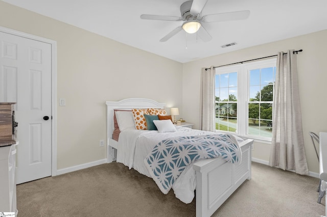 3 Promontory Ct, Greenville, SC 29615 - bedroom featuring light carpet and a ceiling fan