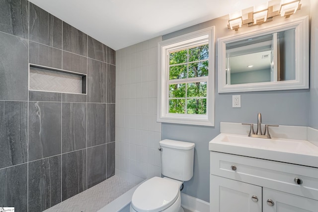 17 Allen St, Enoree, SC 29335 - full bath featuring vanity and a tile shower