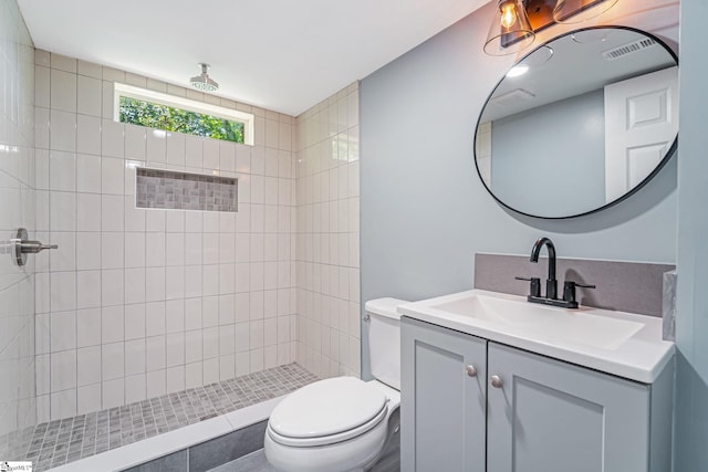 17 Allen St, Enoree, SC 29335 - full bathroom featuring vanity and a tile shower