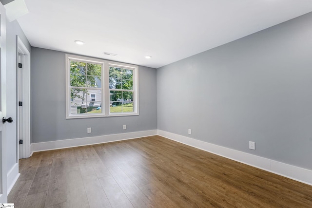 17 Allen St, Enoree, SC 29335 - unfurnished room featuring wood finished floors and recessed lighting