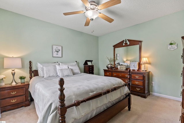 243 Rivers Edge Dr, Easley, SC 29642 - bedroom with light colored carpet and ceiling fan
