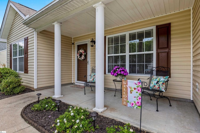 243 Rivers Edge Dr, Easley, SC 29642 - entrance to property featuring covered porch