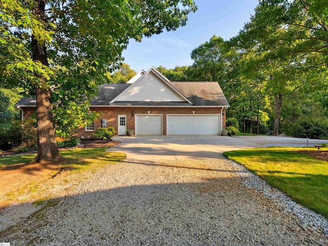 170 Shirleys Farm Rd, Seneca, SC 29678 - view of front of property with concrete driveway, brick siding, and an attached garage