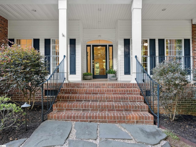 170 Shirleys Farm Rd, Seneca, SC 29678 - doorway to property featuring covered porch