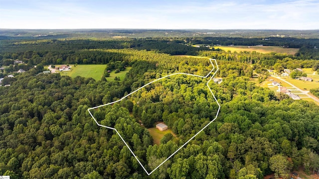 170 Shirleys Farm Rd, Seneca, SC 29678 - aerial view of property and surrounding area featuring a forest and property parcel outlined