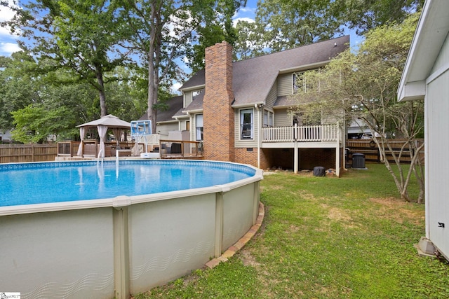 105 Fox Chase Ct, Simpsonville, SC 29680 - view of pool with a gazebo and a deck