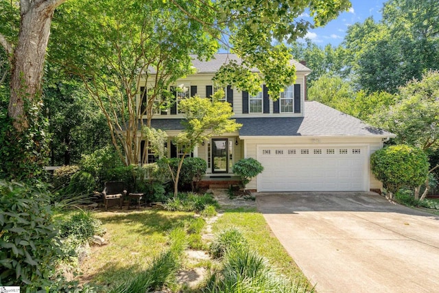 629 Germander Ct, Greer, SC 29651 - view of front facade with concrete driveway and a shingled roof