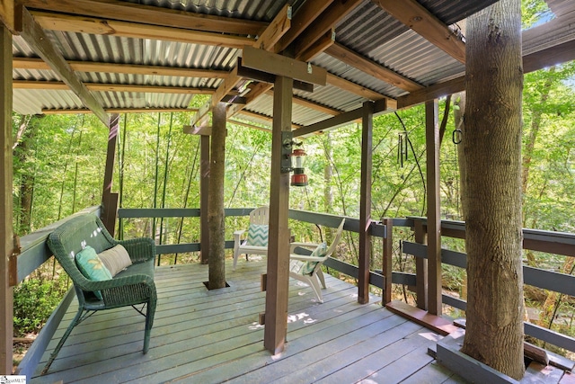 629 Germander Ct, Greer, SC 29651 - view of wooden deck
