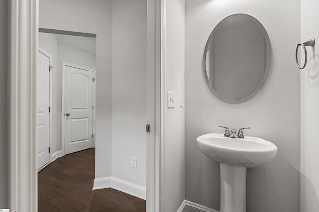 138 Rushing Creek Ln, Piedmont, SC 29673 - bathroom featuring wood finished floors and a sink