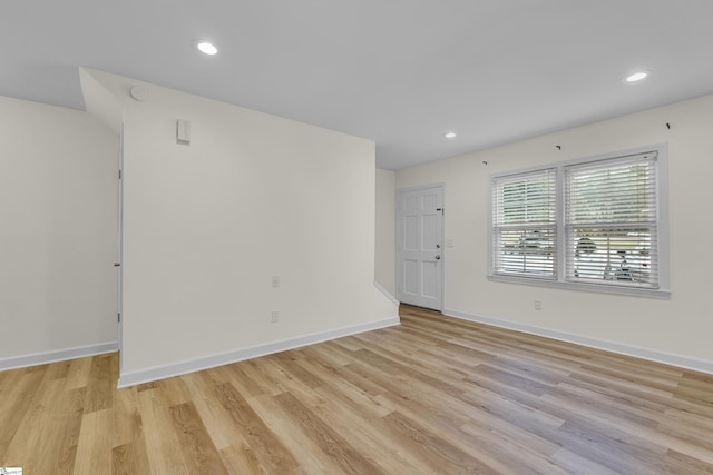 501 Edwards Rd Unit 2, Greenville, SC 29615 - spare room with light wood-style floors, recessed lighting, and a smoke detector