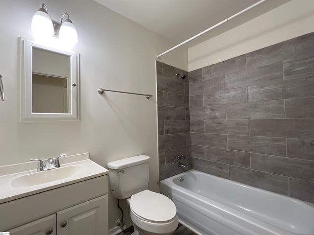 107 Feldman Dr, Easley, SC 29640 - bathroom featuring washtub / shower combination and vanity