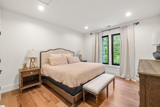 304 Waterford Fall Way, Simpsonville, SC 29681 - bedroom featuring light wood-style flooring and recessed lighting