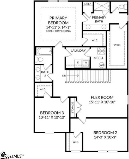 3106 Hillgate Trl, Boiling Springs, SC 29316 - view of property floor plan