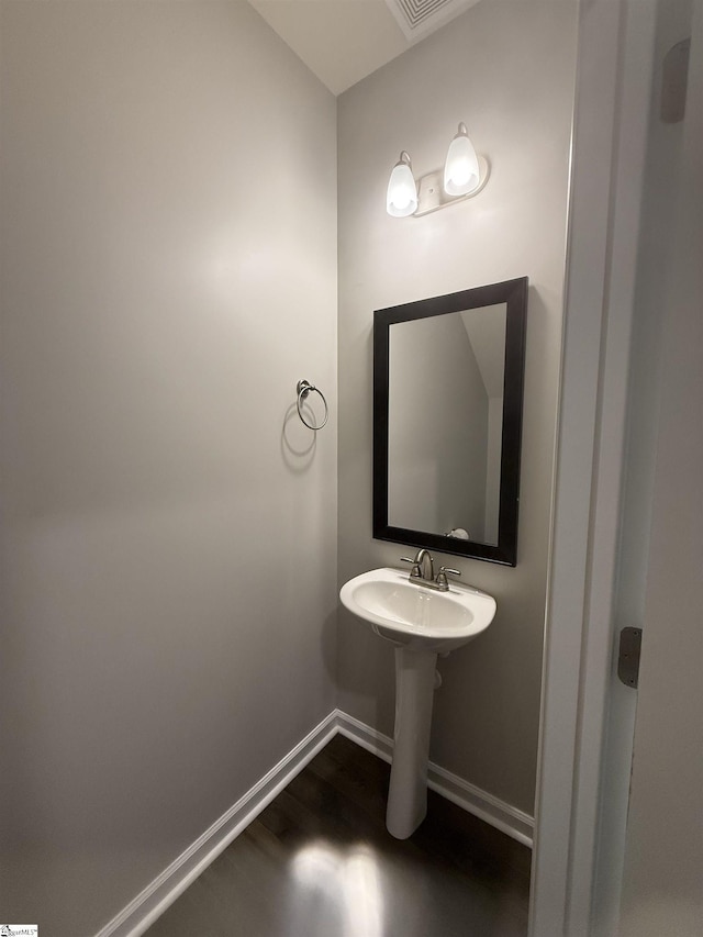 158 Clingstone Trl, Duncan, SC 29334 - bathroom with baseboards and wood finished floors