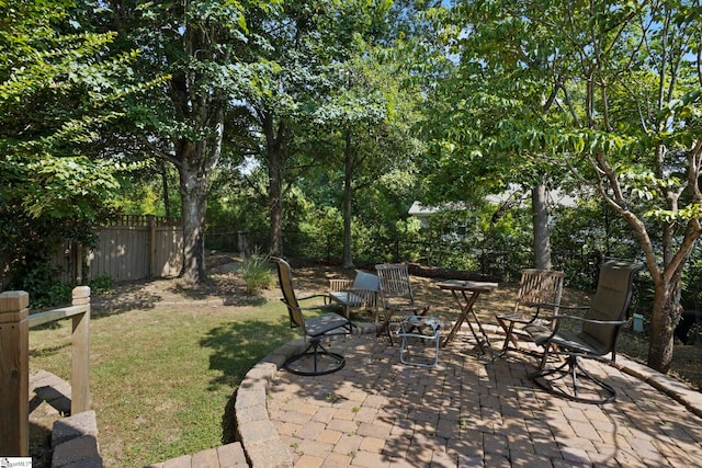 17 Lantern Ln, Greer, SC 29651 - fenced backyard with a patio
