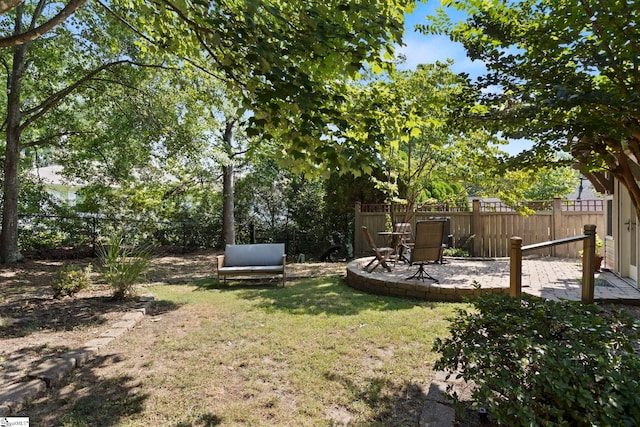 17 Lantern Ln, Greer, SC 29651 - fenced backyard with a patio area