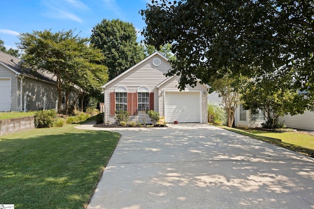 17 Lantern Ln, Greer, SC 29651 - view of front of house featuring a front yard, driveway, and an attached garage