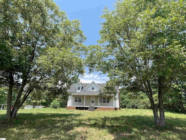 875 Love And Care Rd, Six Mile, SC 29682 - view of front facade with covered porch and a front lawn