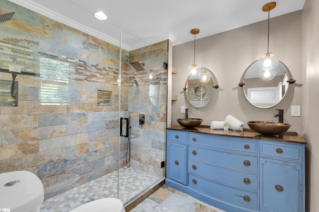 512 Old Mill Rd, Mauldin, SC 29662 - full bath with a stall shower and double vanity