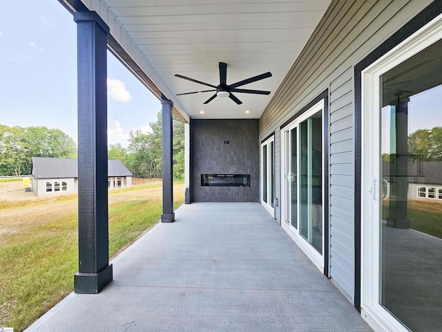 162 Refuge Church Rd, Central, SC 29630 - view of patio with ceiling fan