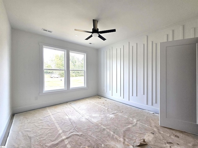 2927 Old Greenville Hwy, Central, SC 29630 - unfurnished room with a ceiling fan and baseboards