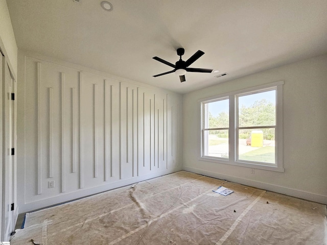 2927 Old Greenville Hwy, Central, SC 29630 - empty room featuring baseboards and ceiling fan