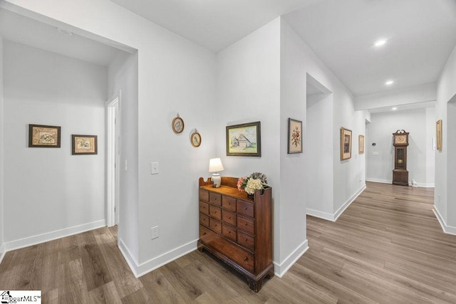 18 Yakama Way, Greenville, SC 29607 - hallway featuring wood finished floors and recessed lighting