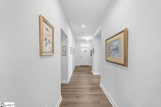 18 Yakama Way, Greenville, SC 29607 - hallway with wood finished floors and recessed lighting