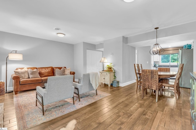 150 Stallings Rd Unit A1, Taylors, SC 19687 - dining area featuring wood finished floors and a chandelier