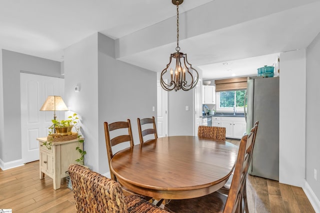 150 Stallings Rd Unit A1, Taylors, SC 19687 - dining room featuring light wood-type flooring and a chandelier