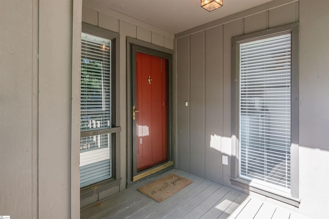 130 Inglewood Way, Greenville, SC 29615 - view of exterior entry featuring board and batten siding