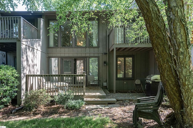 130 Inglewood Way, Greenville, SC 29615 - rear view of house featuring a deck