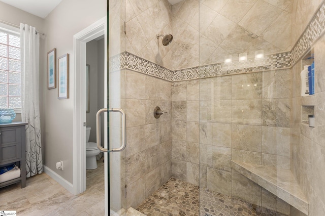 6 Nakkol Dr, Simpsonville, SC 29680 - full bathroom with a shower stall and toilet