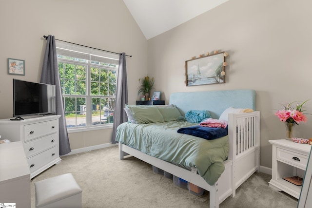 6 Nakkol Dr, Simpsonville, SC 29680 - bedroom with light colored carpet and lofted ceiling