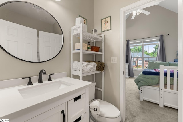 6 Nakkol Dr, Simpsonville, SC 29680 - bathroom featuring vanity and ceiling fan