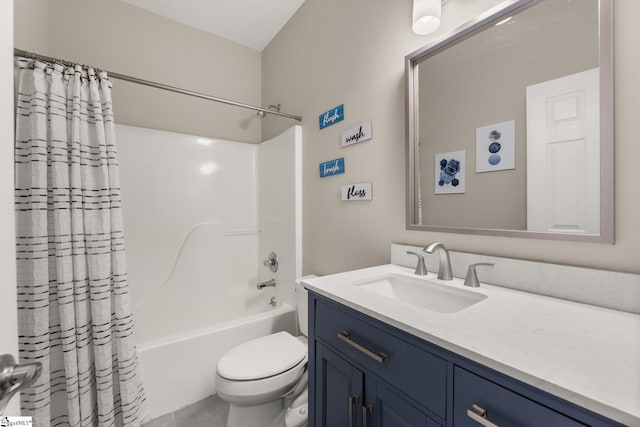 6 Nakkol Dr, Simpsonville, SC 29680 - full bathroom with vanity, shower / bath combination with curtain, and tile patterned flooring
