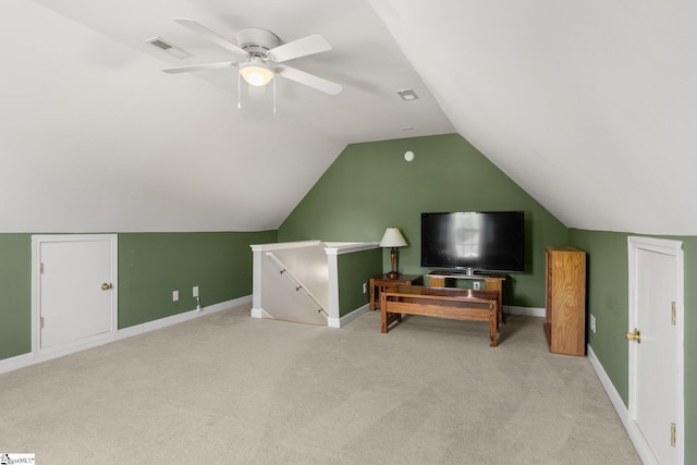 6 Nakkol Dr, Simpsonville, SC 29680 - bonus room featuring carpet flooring, vaulted ceiling, and ceiling fan