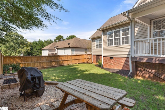 6 Nakkol Dr, Simpsonville, SC 29680 - fenced yard featuring an outdoor fire pit