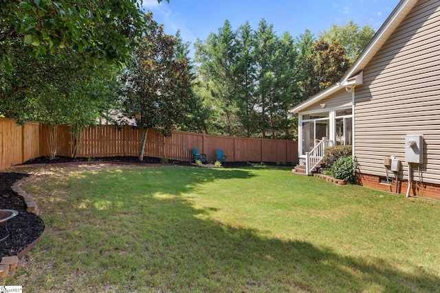 6 Nakkol Dr, Simpsonville, SC 29680 - fenced backyard with a sunroom