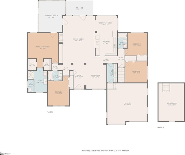 6 Nakkol Dr, Simpsonville, SC 29680 - view of floor plan / room layout