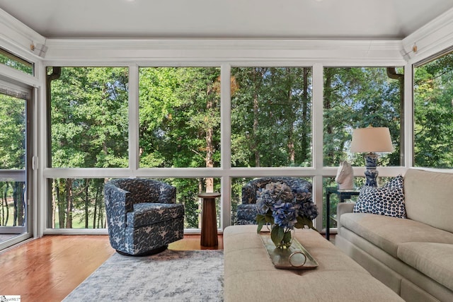 19 Hobcaw Dr, Greer, SC 29650 - sunroom featuring wood finished floors