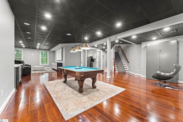 19 Hobcaw Dr, Greer, SC 29650 - game room with pool table and hardwood / wood-style flooring