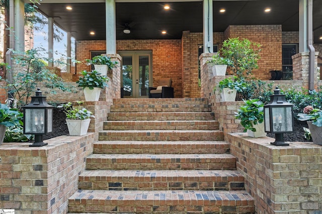 19 Hobcaw Dr, Greer, SC 29650 - entrance to property with a porch and brick siding