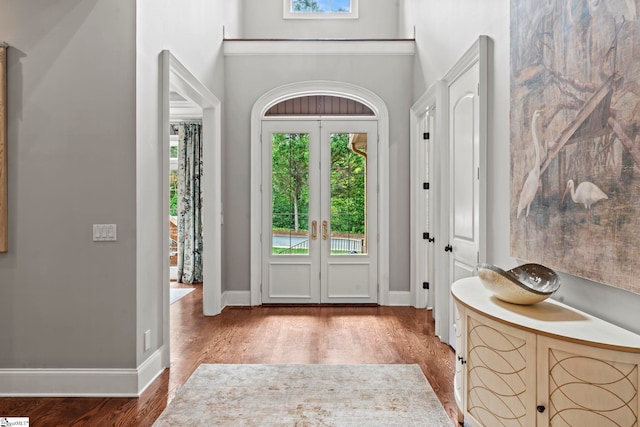 19 Hobcaw Dr, Greer, SC 29650 - entryway with wood finished floors and french doors