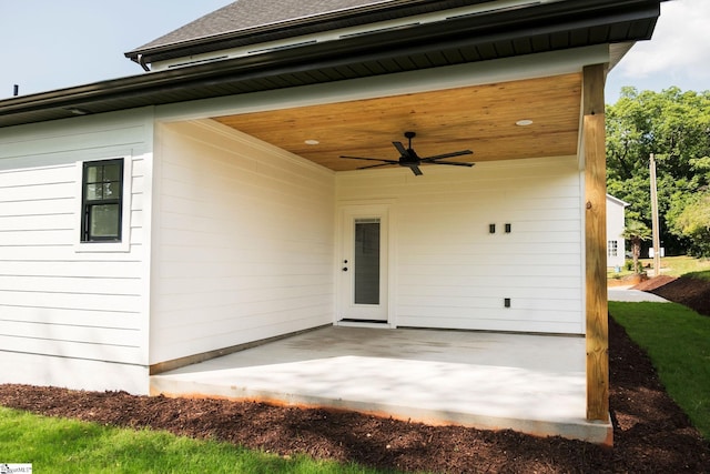 5 Martin Row, Greenville, SC 29601 - view of patio / terrace with a ceiling fan